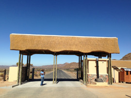 Goegap thatching project - entrance gate